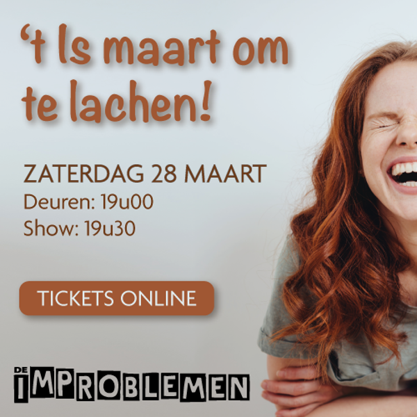 't Is maart om te lachen!