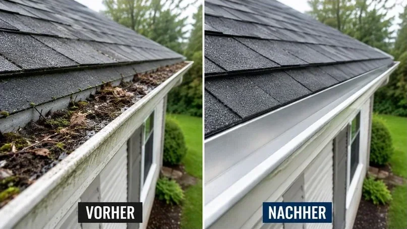 Dachrinnenreinigung durch MM Glas & Gebäudereinigung in Haselünne