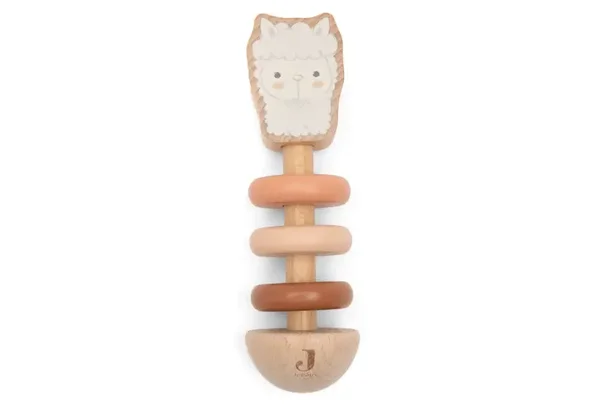 Houten rammelaar - Alpaca Paco