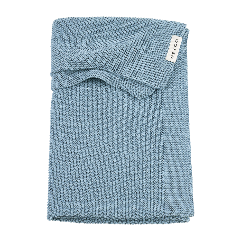 Deken mini reliëf - jeans blue