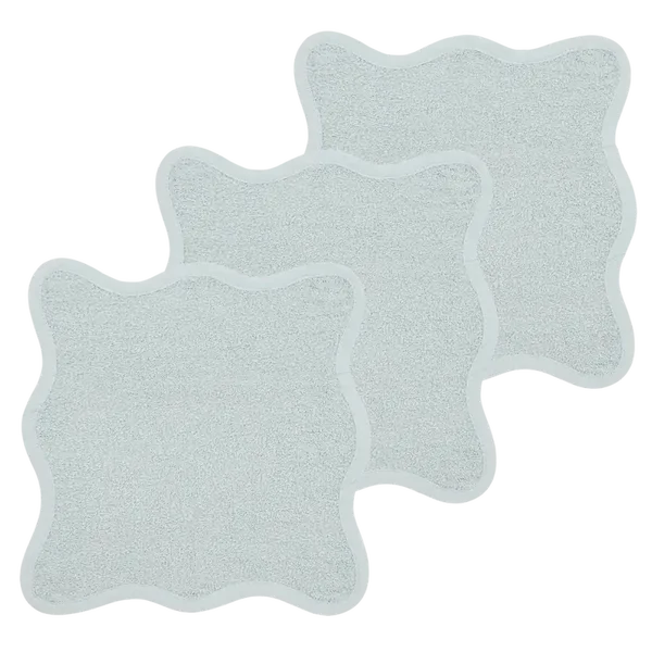 Monddoekjes - Wavy Grey blue