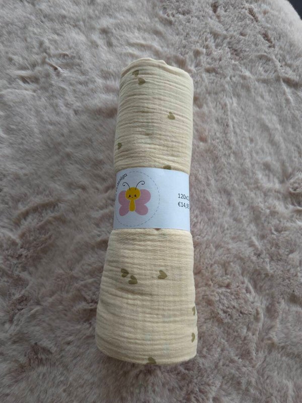 Hydrofiele doek xl - Hartjes