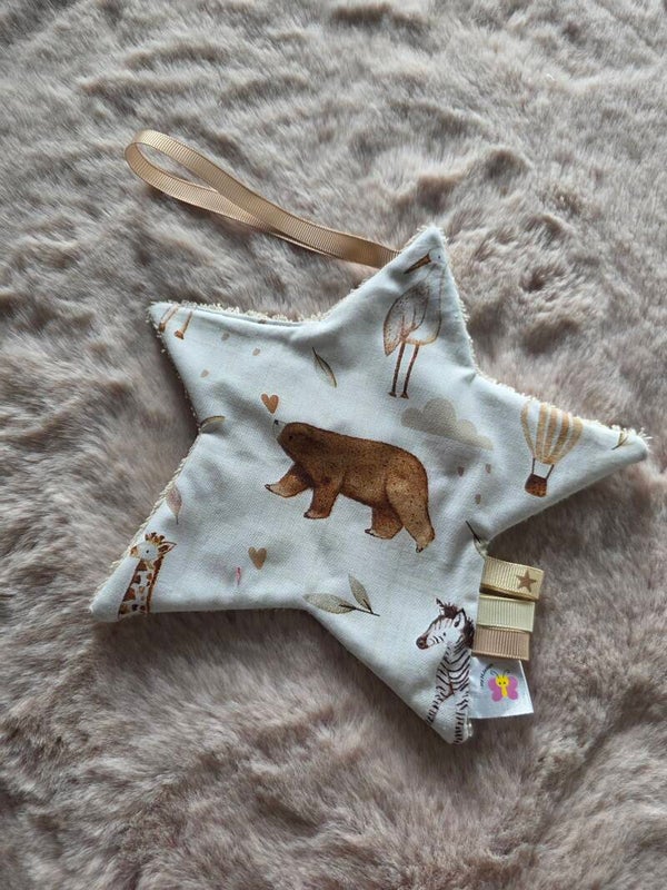 Speendoek Ster -  babysafari