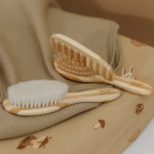 Kapset bamboe - stripe walnut/naturel