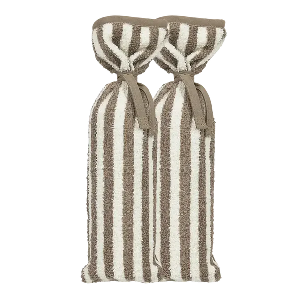 Kruikenzak - Fat stripe taupe (2-pack)