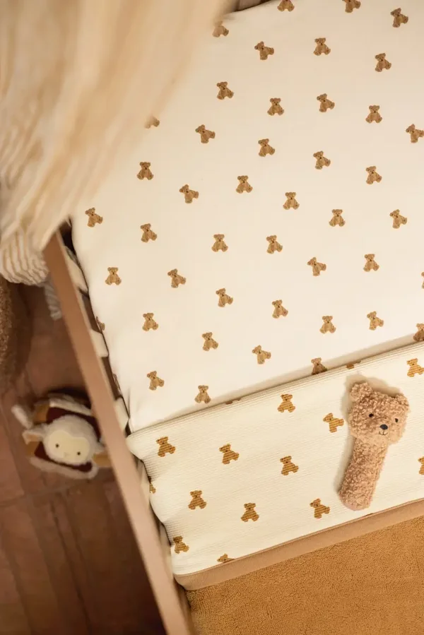 Hoeslaken - Mini teddy bear