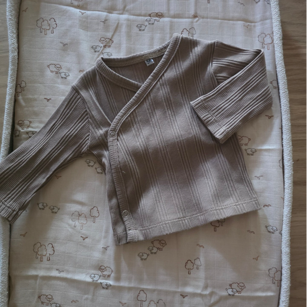 Overslag shirt - Taupe