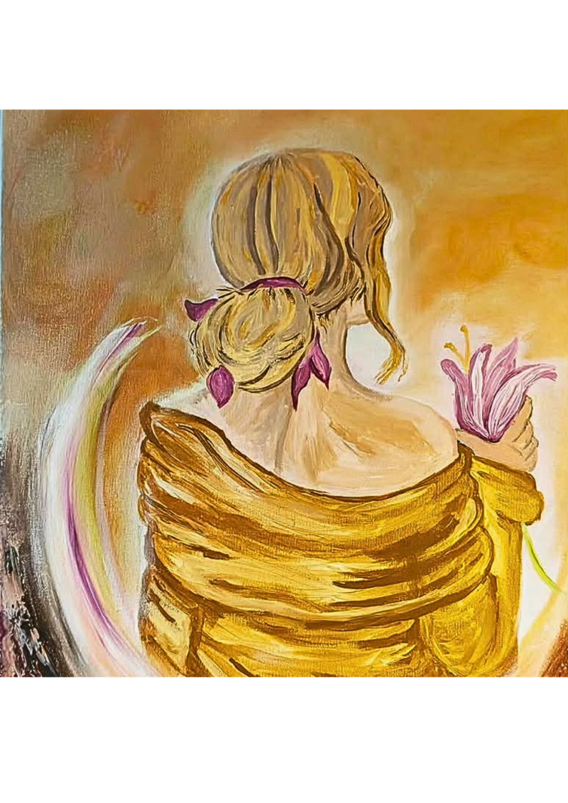 Girl with flower