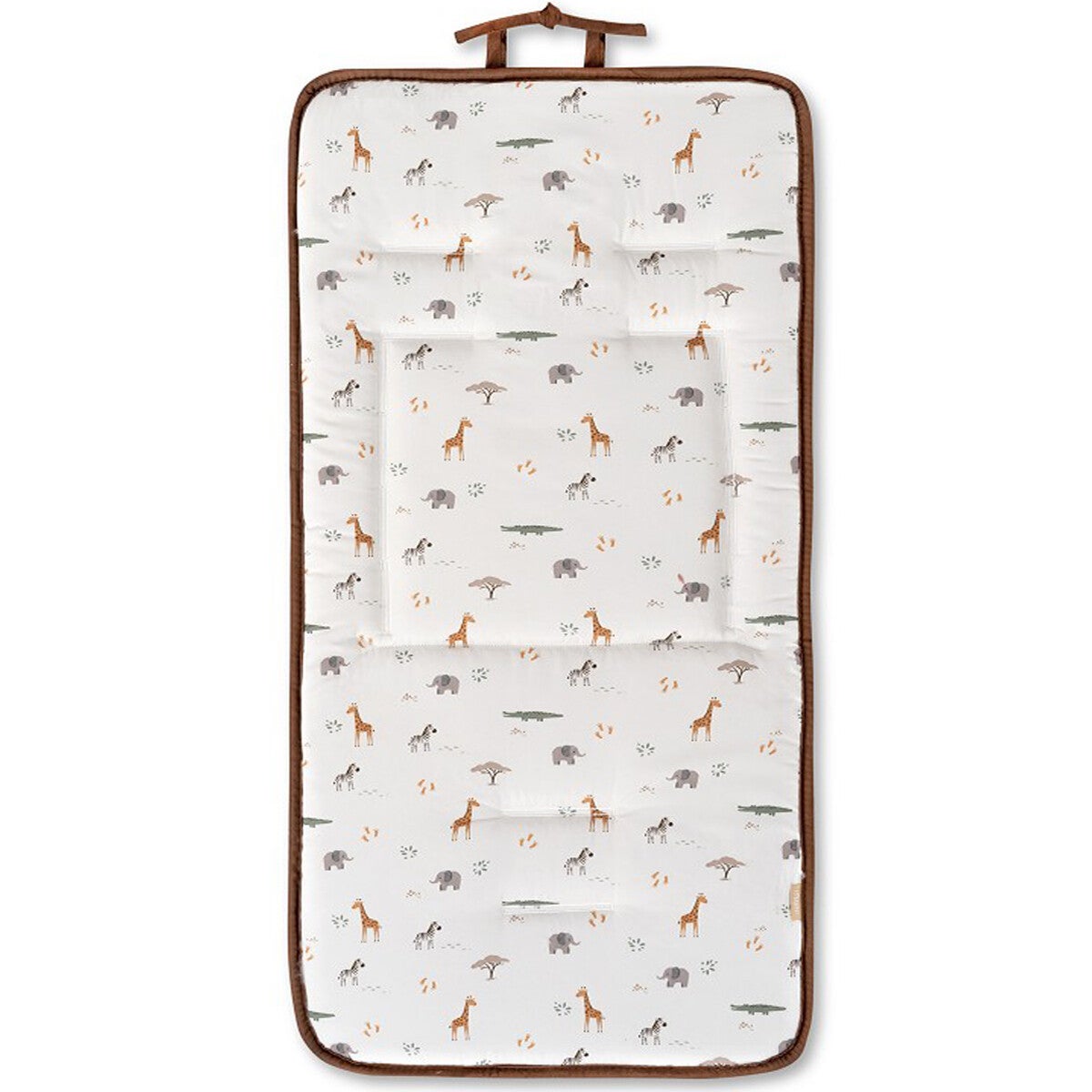 COLCHONETA REVERSIBLE JIRAFA SAVANNA INTERBABY