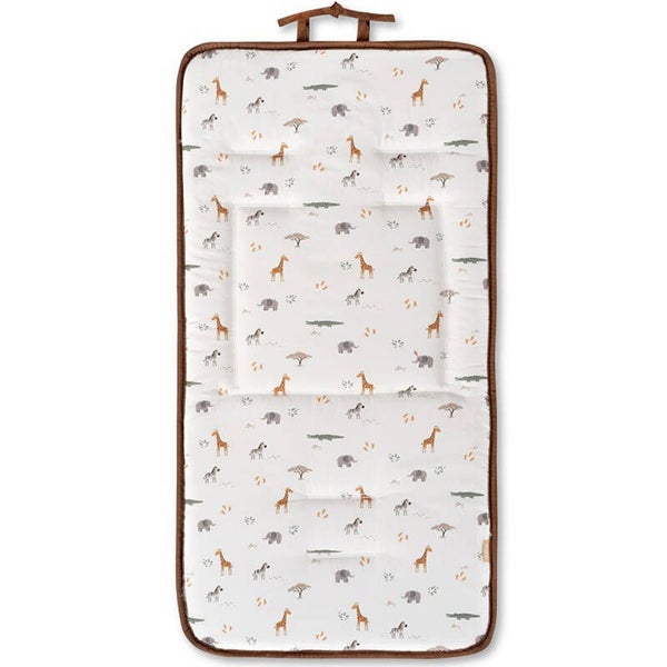 COLCHONETA REVERSIBLE JIRAFA SAVANNA INTERBABY