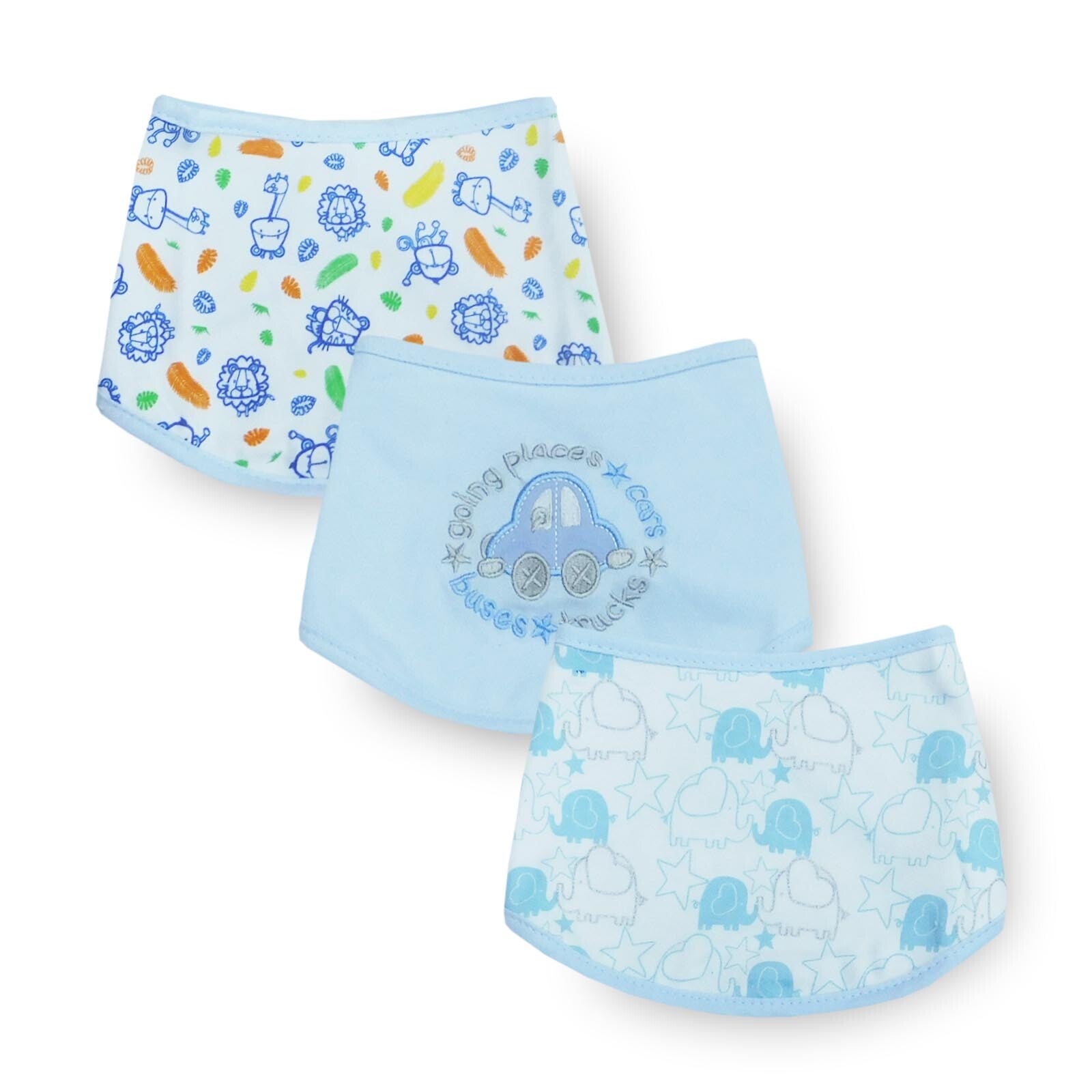 PACK 3 BABEROS BANDANAS