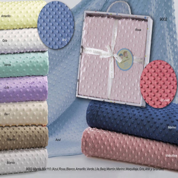 MANTA DE TOPOS PARA BEBE GAMBERRITOS (80X110)