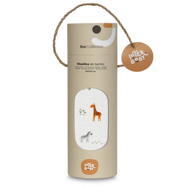 MUSELINA DE BAMBÚ SAVANNA INTERBABY (120X120)