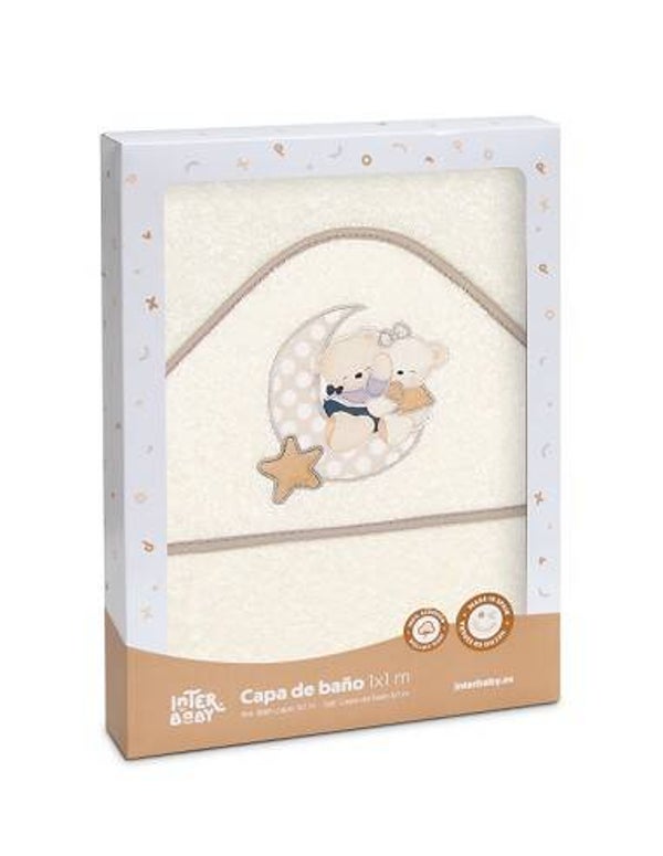 CAPA DE BAÑO Y GORRO LOVELY BEAR INTERBABY