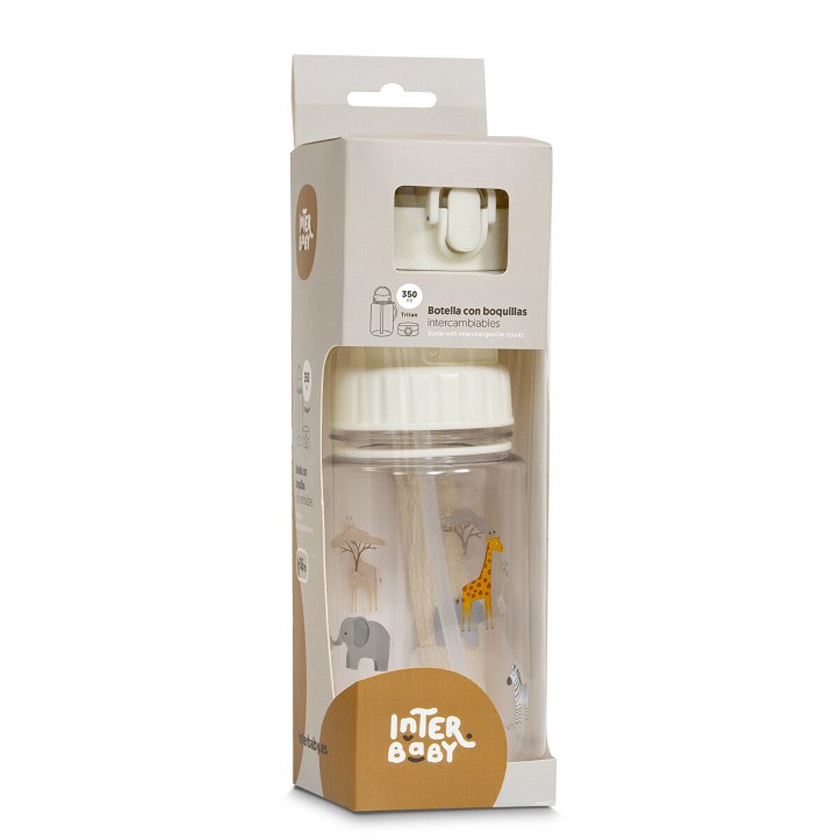 BOTELLA CON BOQUILLAS 350ML SAVANNA INTERBABY