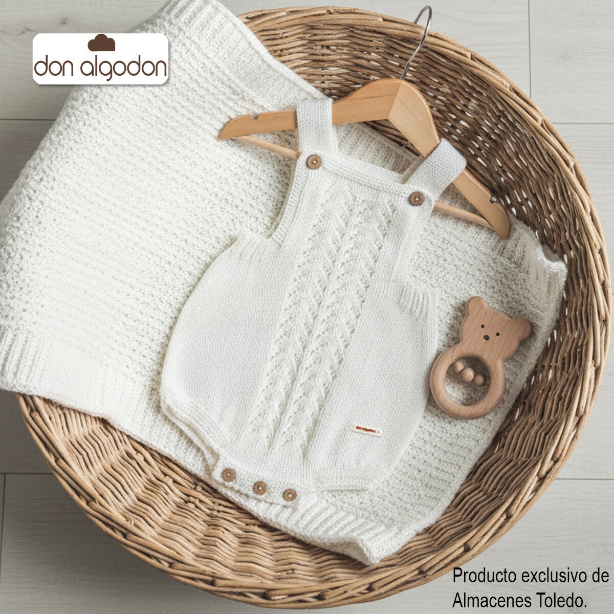 RANITA DON ALGODON PARA BEBE PERLE CRUDO