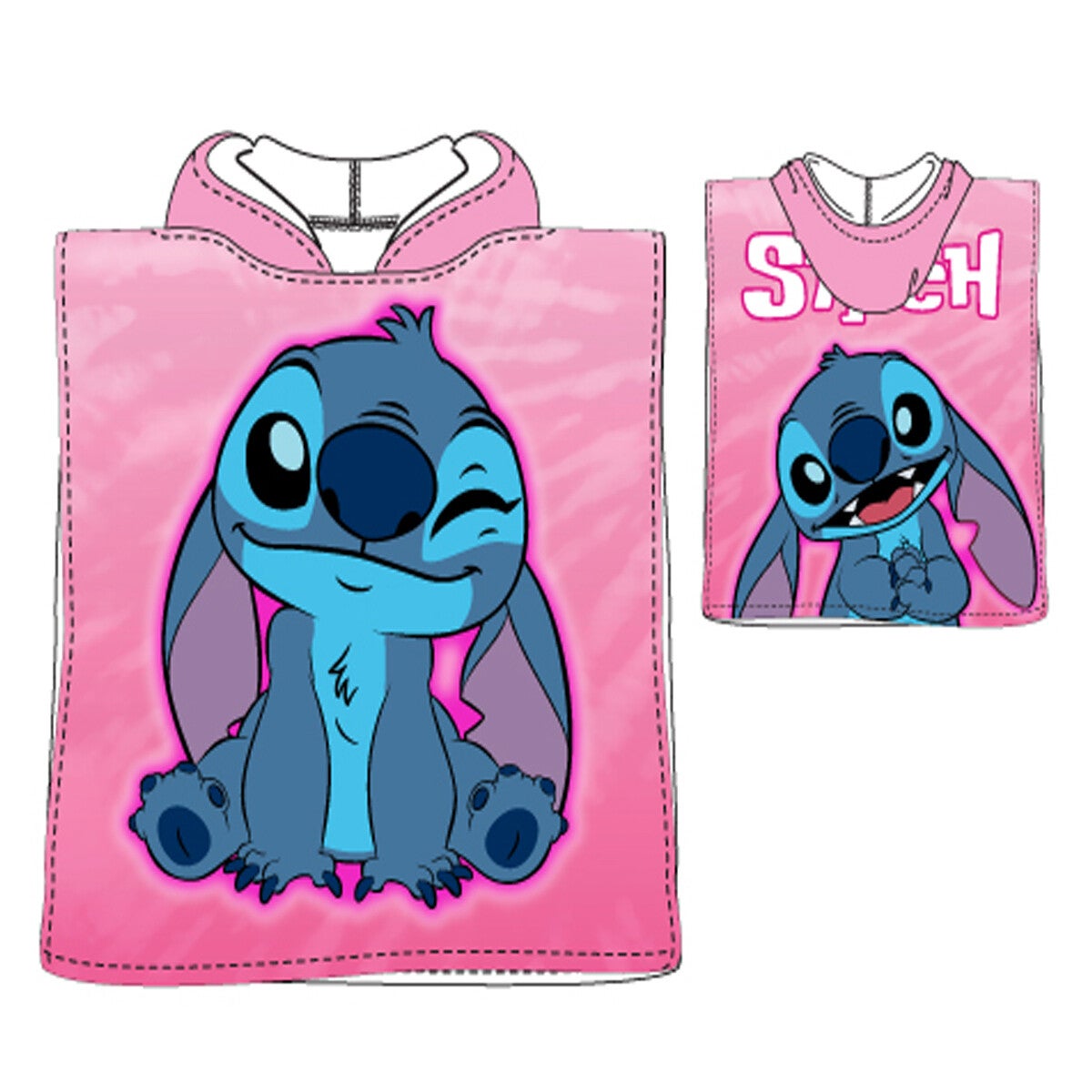 PONCHO INFANTIL DE STITCH SUNCITY (55X110)