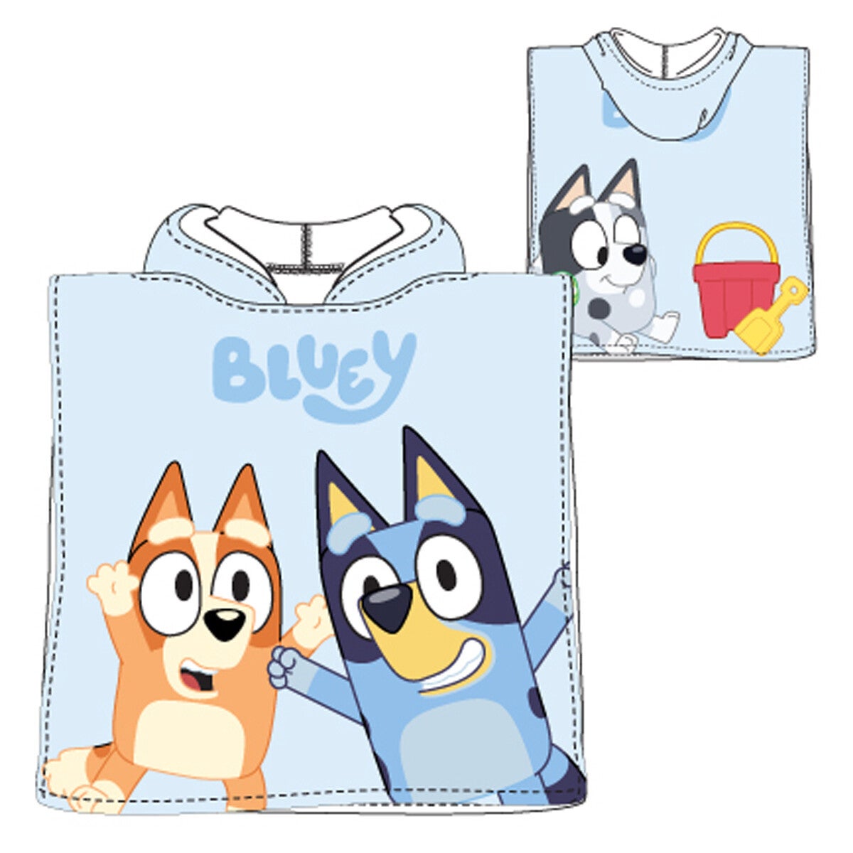 PONCHO INFANTIL BLUEY SUNCITY (55×110)