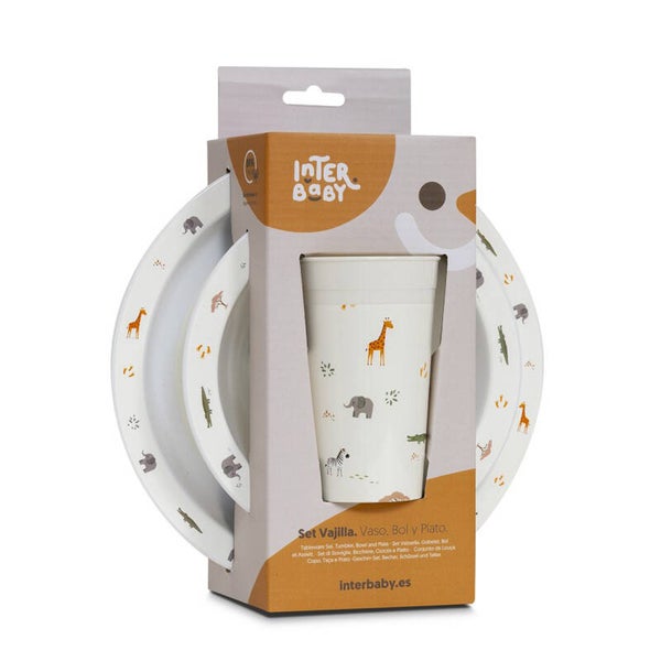 SET DE VAJILLA 3 PIEZAS MODELO SAVANNA BEIG