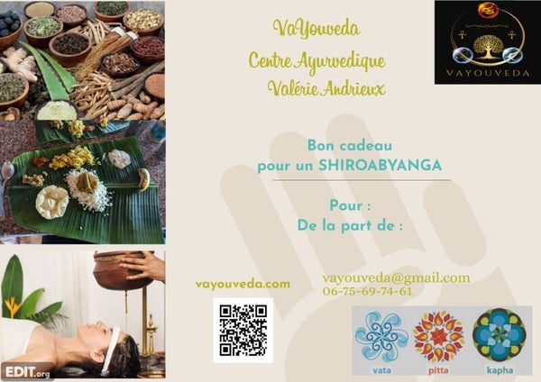 Bon cadeau Shirodhara