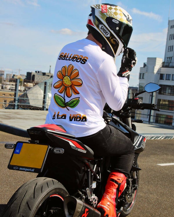 Koningsdag longsleeve wit