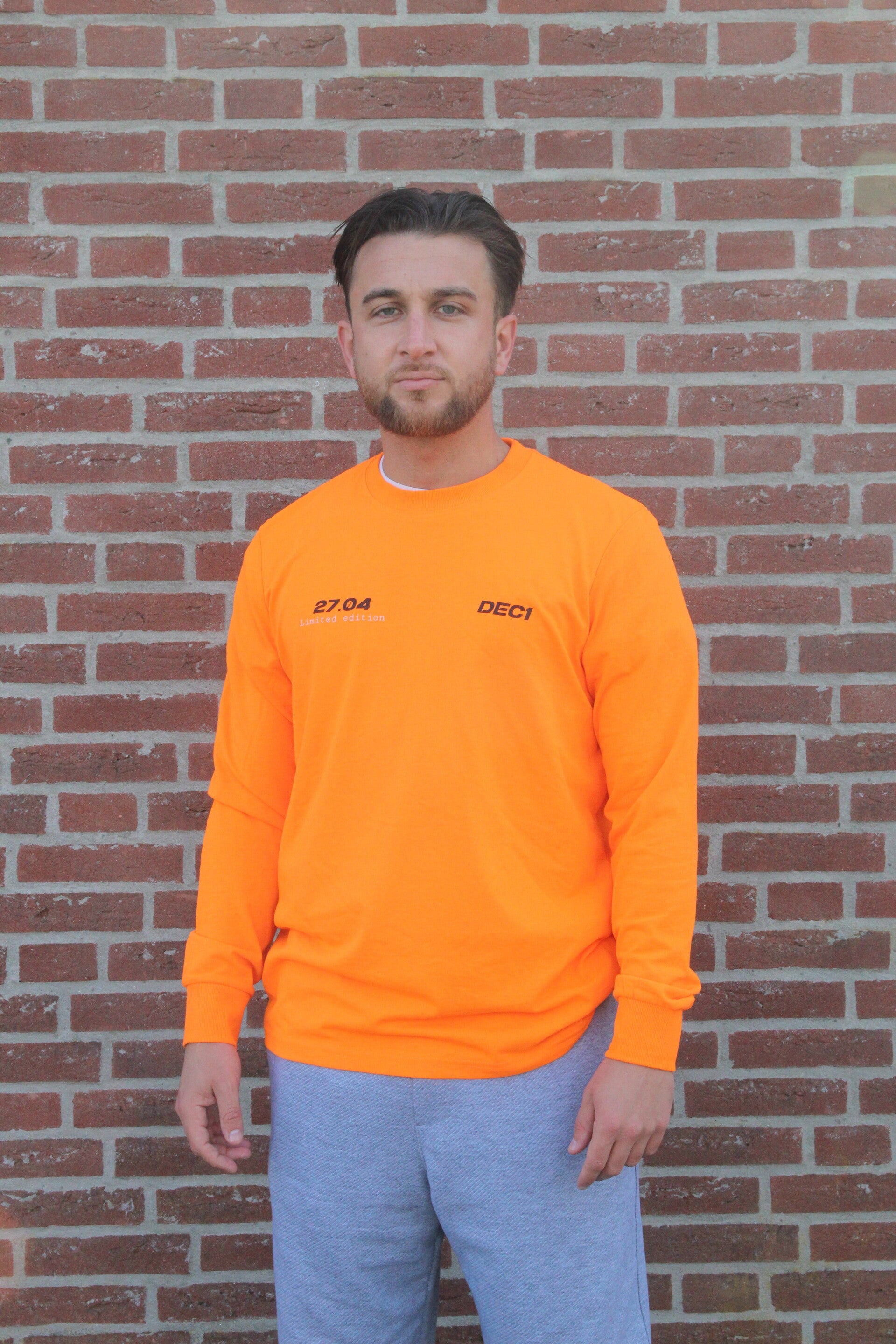 Koningsdag longsleeve Oranje