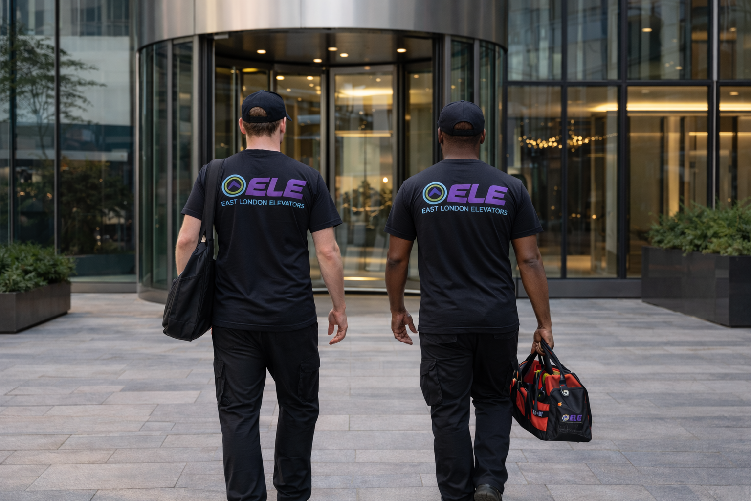 lift engineer carrying out maintenance in East London by East London Elevators