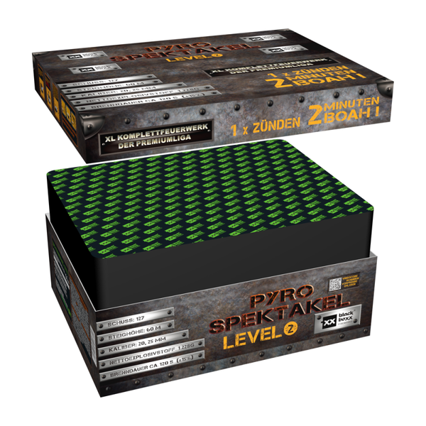 Pyro-Spektakel Level 2 127 Schuss, 120 sek
