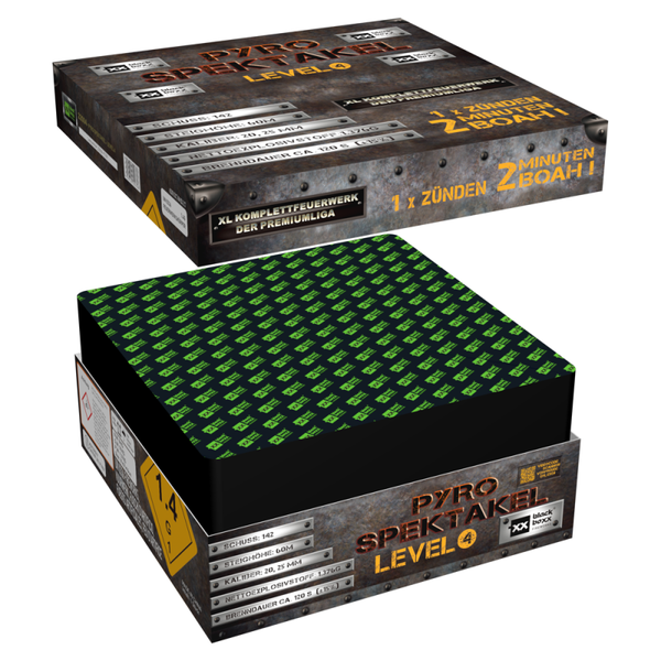 Pyro-Spektakel Level 4 142 Schuss, 120 sek