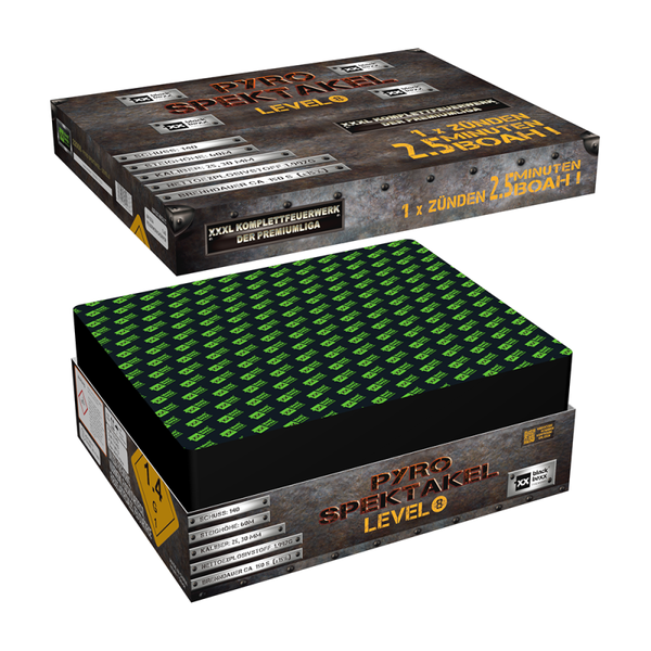 Pyro-Spektakel Level 8 140 Schuss,  160 sek