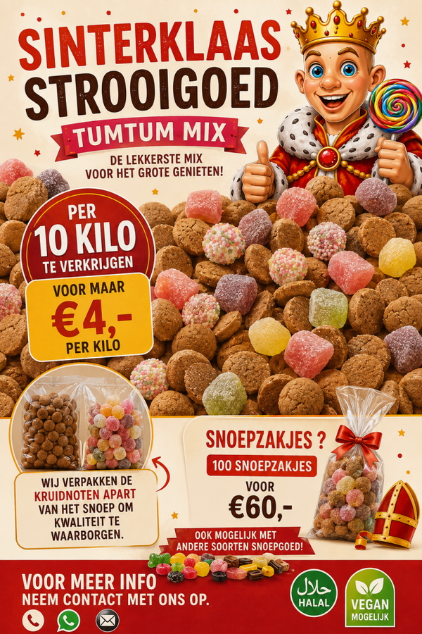 Sinterklaas strooigoed tumtum mix  10kg