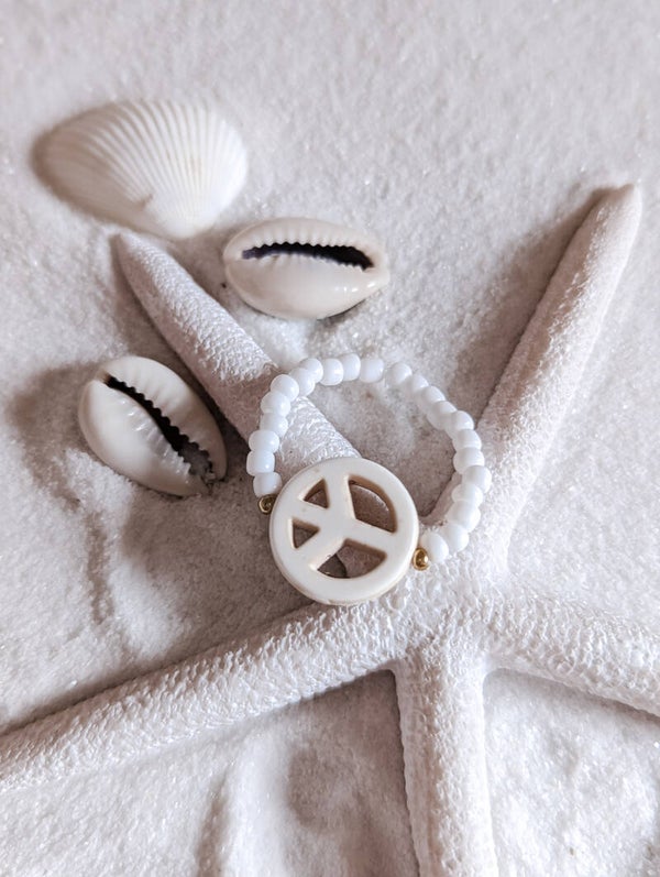 Perlenring "Peace"