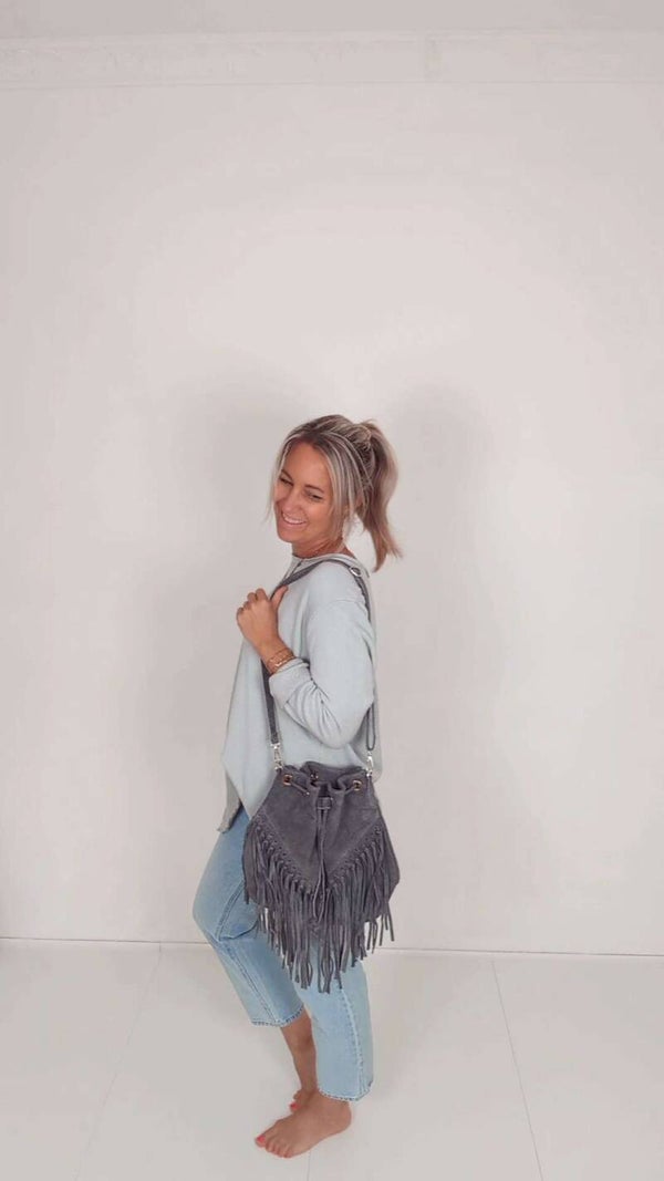 Pullover hellblau verwaschen