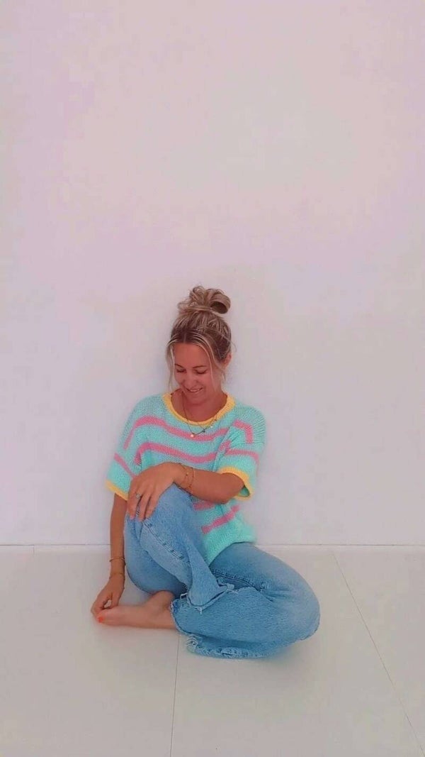 Sommerstrick in Pastell