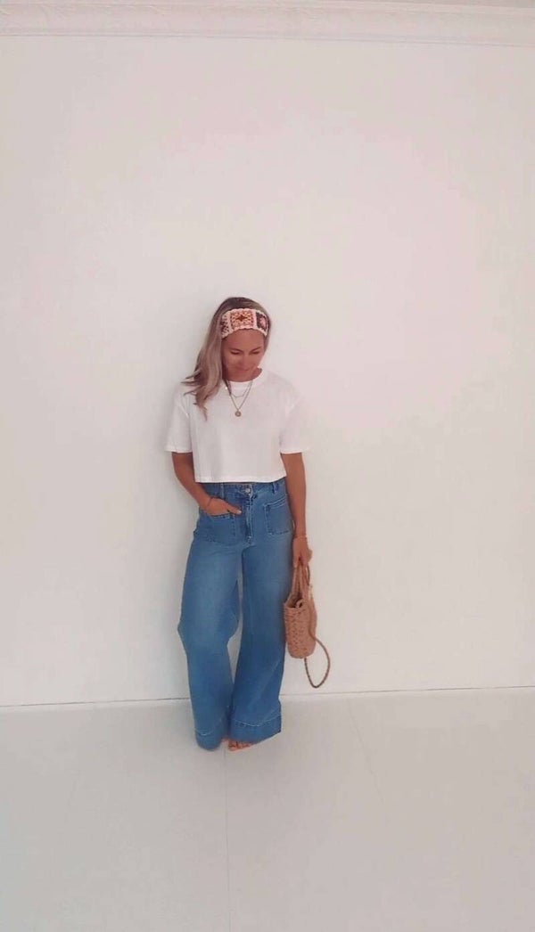Crop T-Shirt 100% Baumwolle S/M & M/L