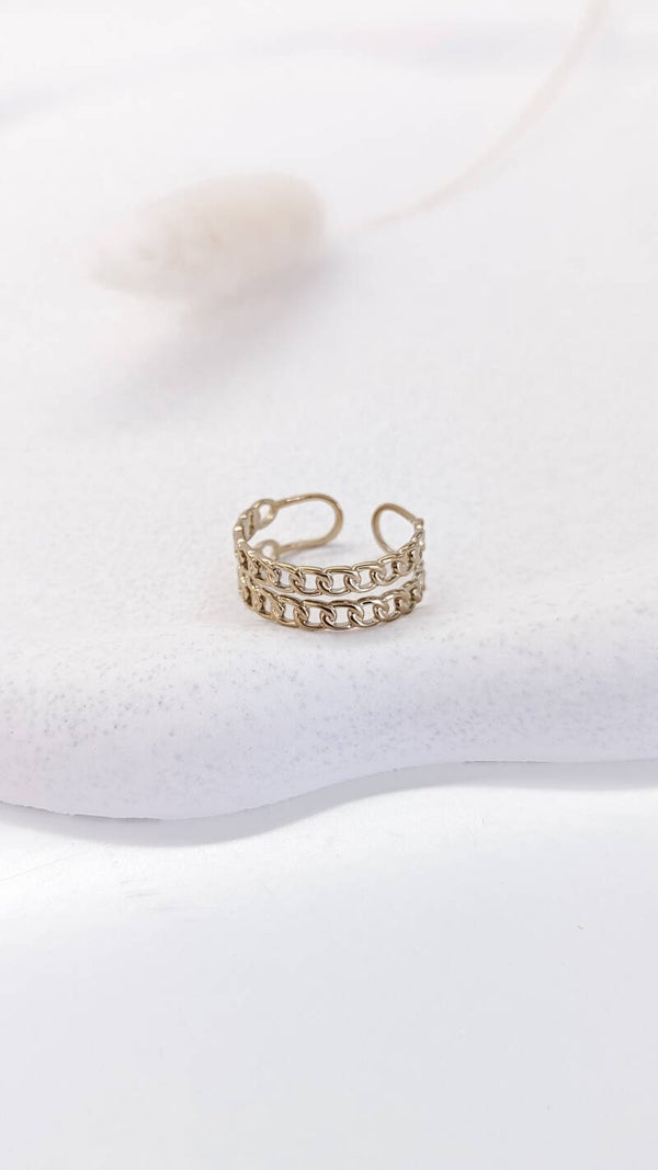 Ring mit Doppelgliedern