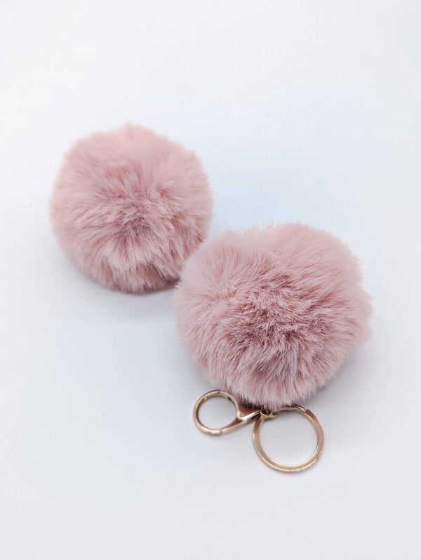 Schlüsselanhänger Puschel "rosa"