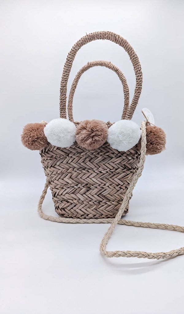 Korbtasche "Pompon"
