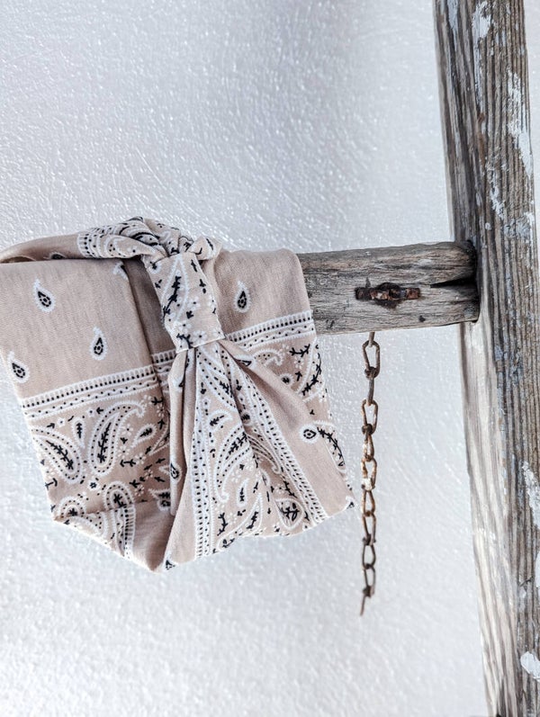 Haarband Paisley Muster "beige"