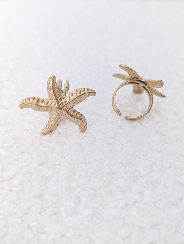 Stylischer Edelstahlring – Seestern-Vibes für deinen Look