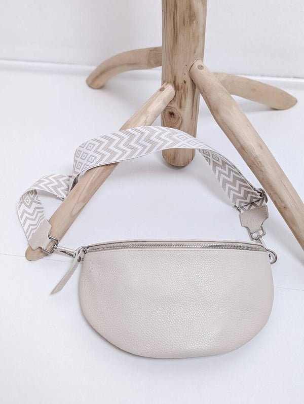 Gürteltasche Crossbody hellbeige