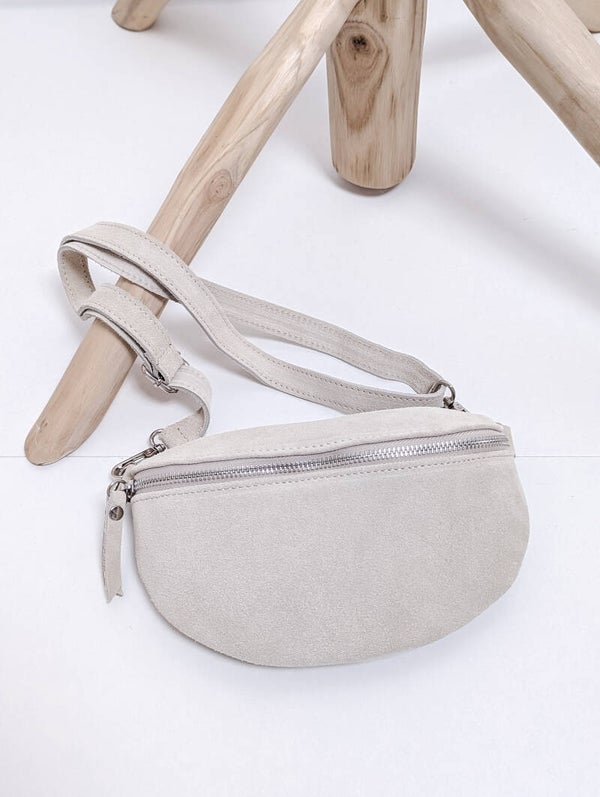 Tasche Wildleder hellbeige