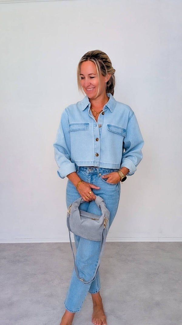 Cropped Jeansjacke in Hellblau – dein neues Lieblingsstück für Frühling & Sommer