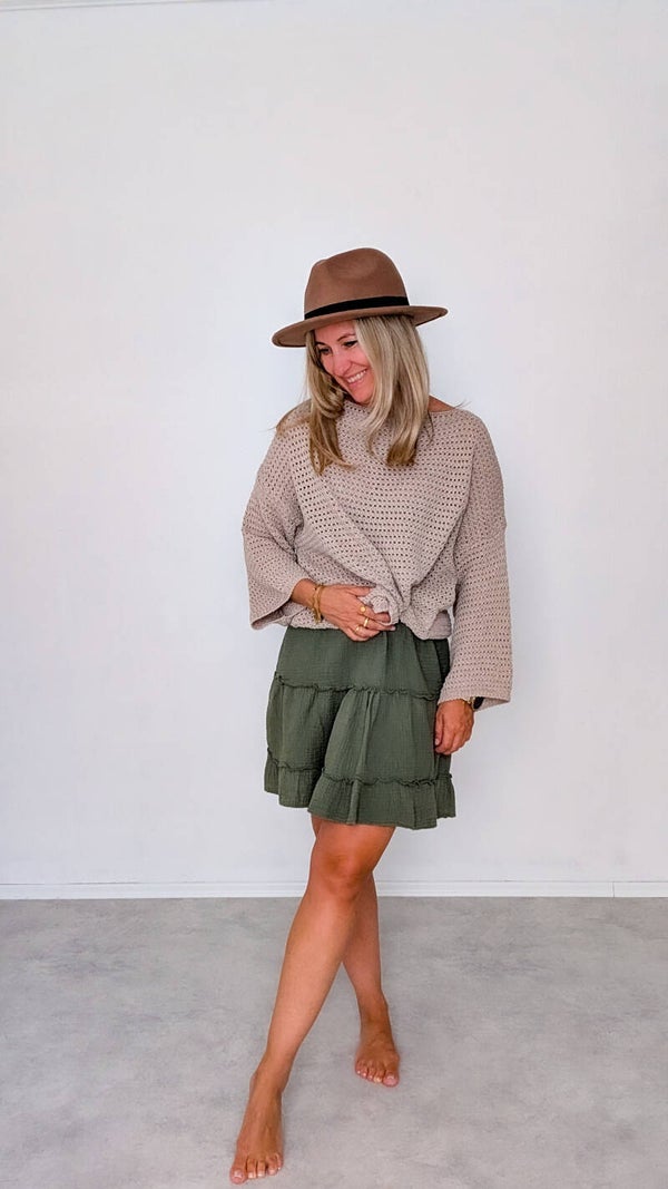 Musselin Rock "khaki"