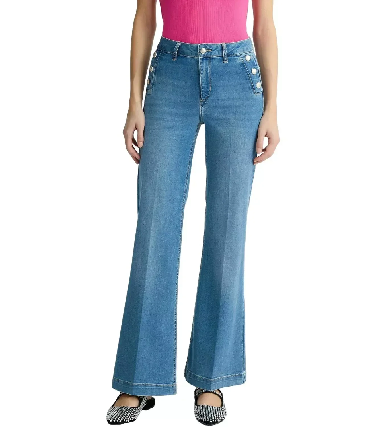 Liu Jo Women’s Blue Plain Jeans – Spring/Summer Stylish Fit