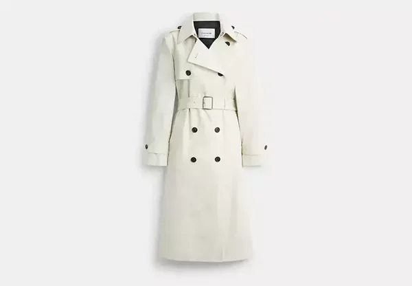 Coach White Coat - Long Trench