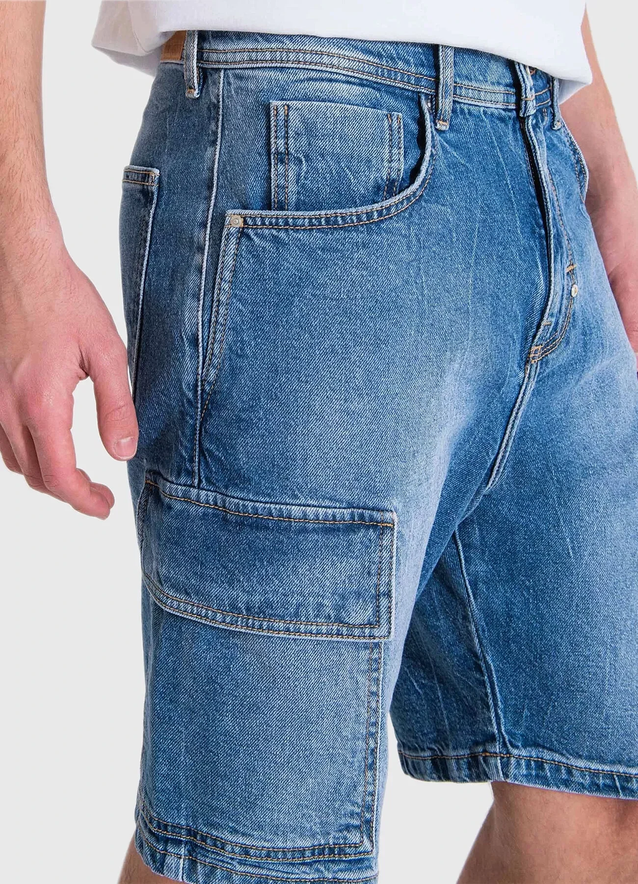 Antony Morato Men’s Blue Cotton Shorts