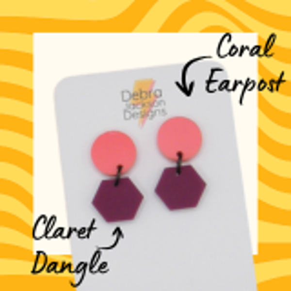 Coral Dopamine earrings
