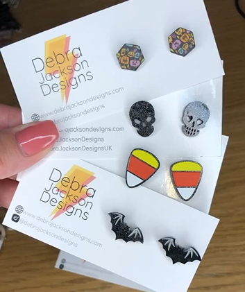 Halloween Candy Corn Stud Earrings