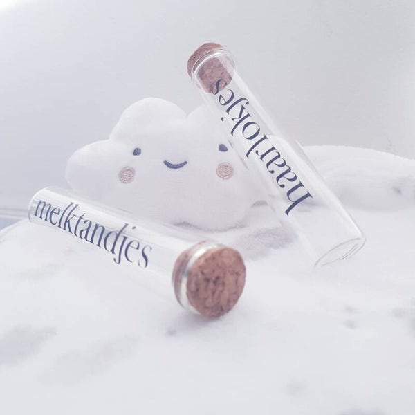 Haarlokje & Melktandjes buisje set 2 stuks